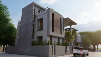 The Patel Mansion side view