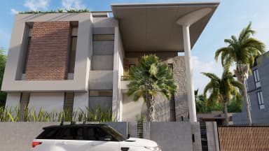 The Patel Mansion side view